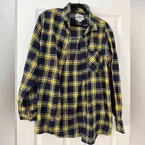 Navy and Yellow/Gold Men’s Flannel